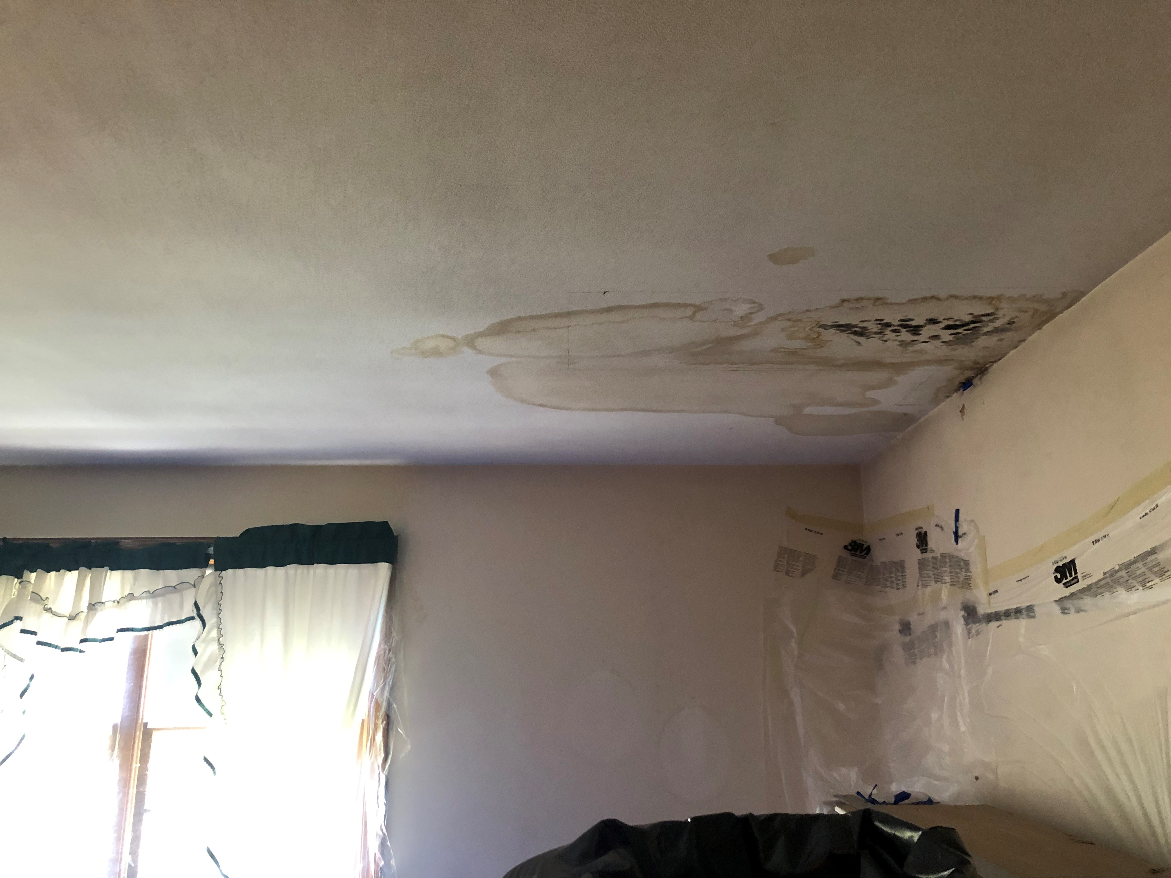 Water Damaged Ceiling Drywall